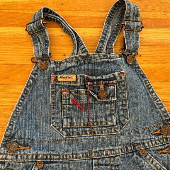 Levi Strauss Signature denim jean overall shorts - Picture 3 of 5